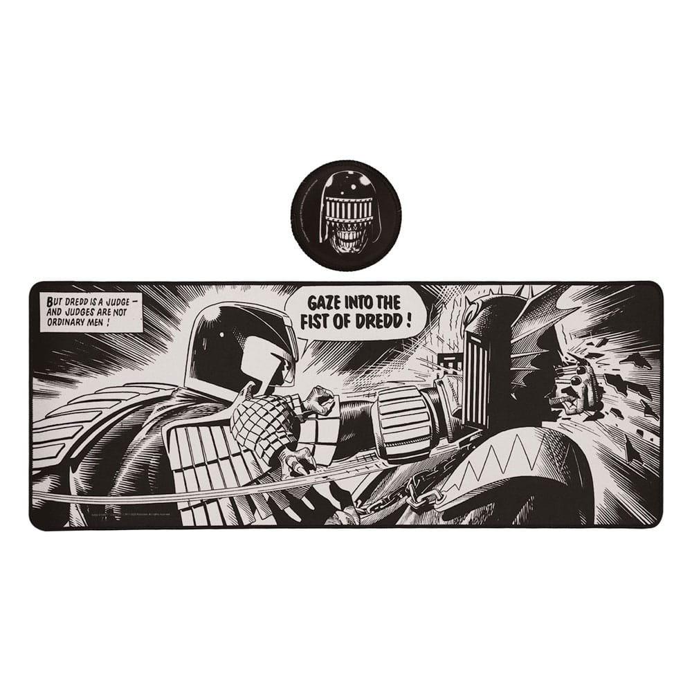 2000 AD set sous-mains revêtu & sous-verre Judge Dredd