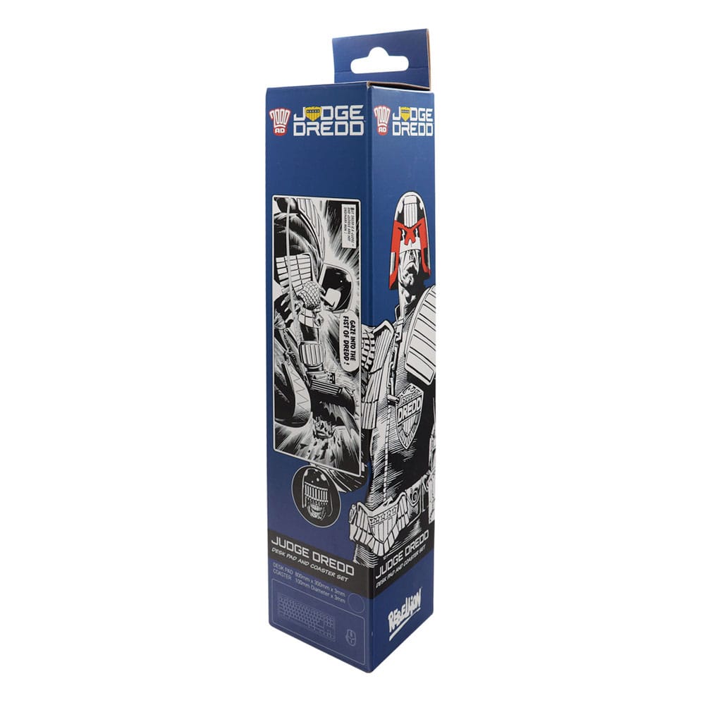 2000 AD set sous-mains revêtu & sous-verre Judge Dredd