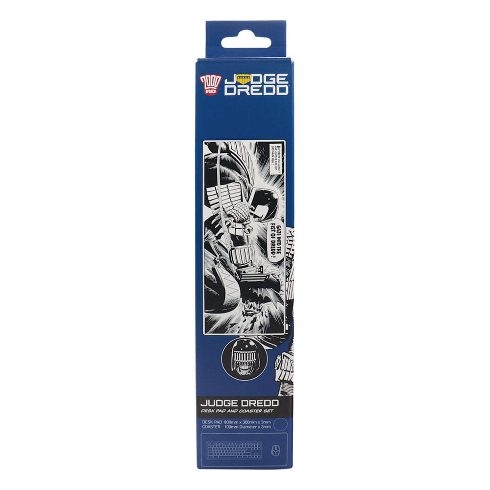 2000 AD set sous-mains revêtu & sous-verre Judge Dredd