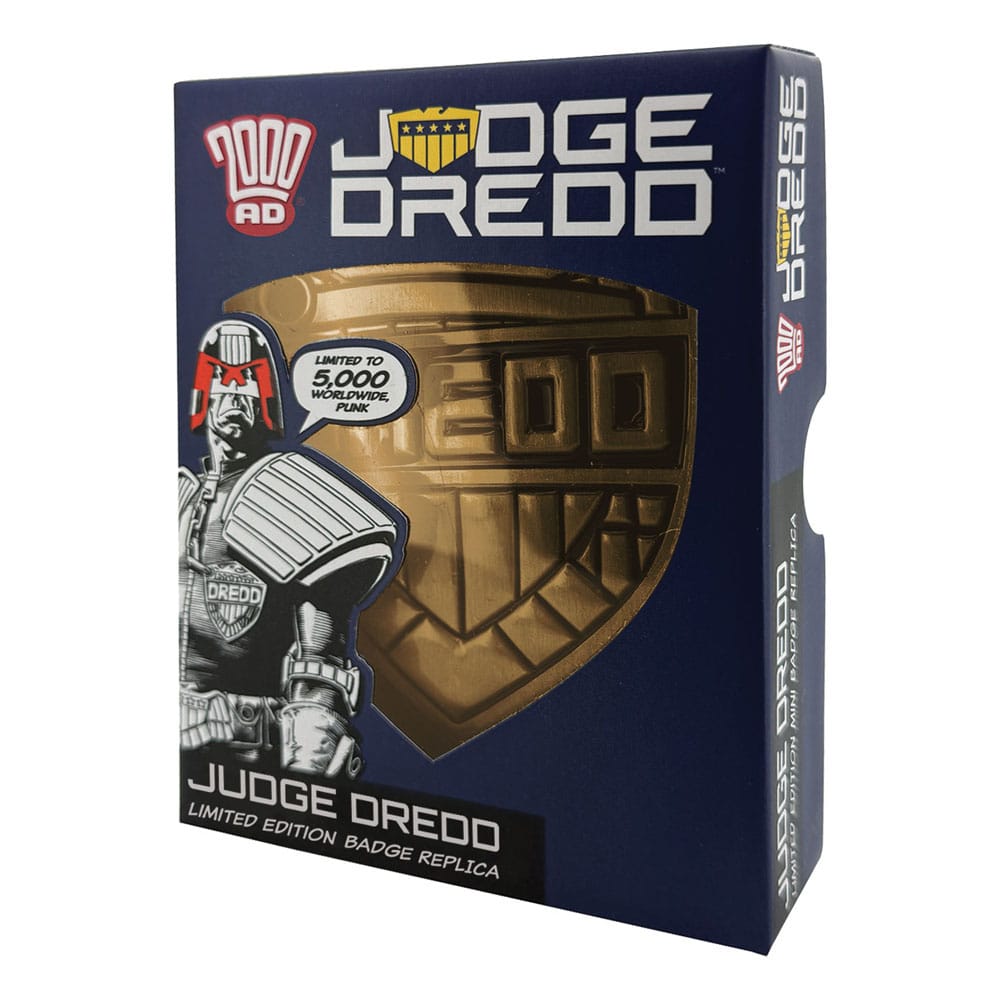 2000 AD réplique Judge Dredd Badge Limited Edition