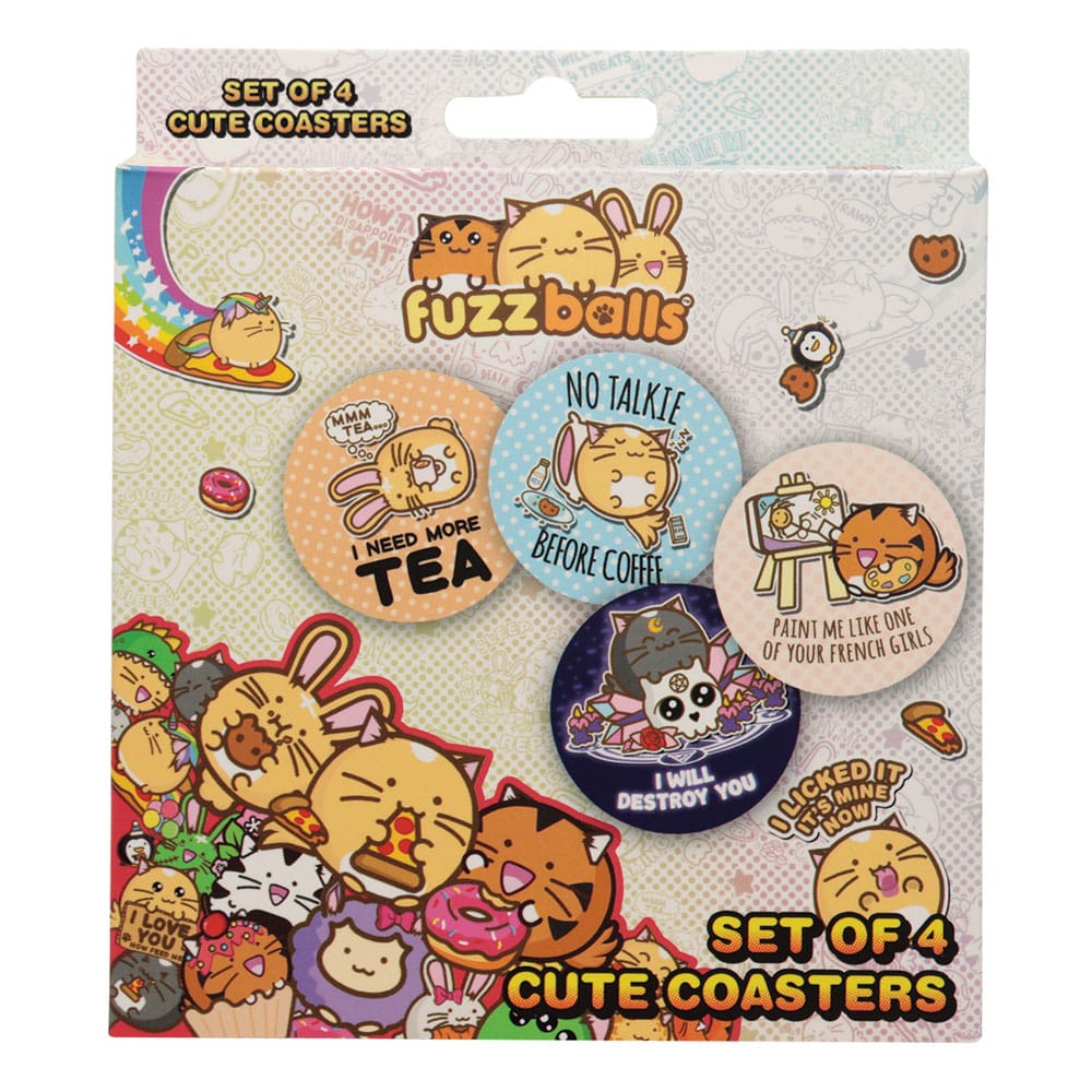 Fuzzballs pack 4 sous-verres