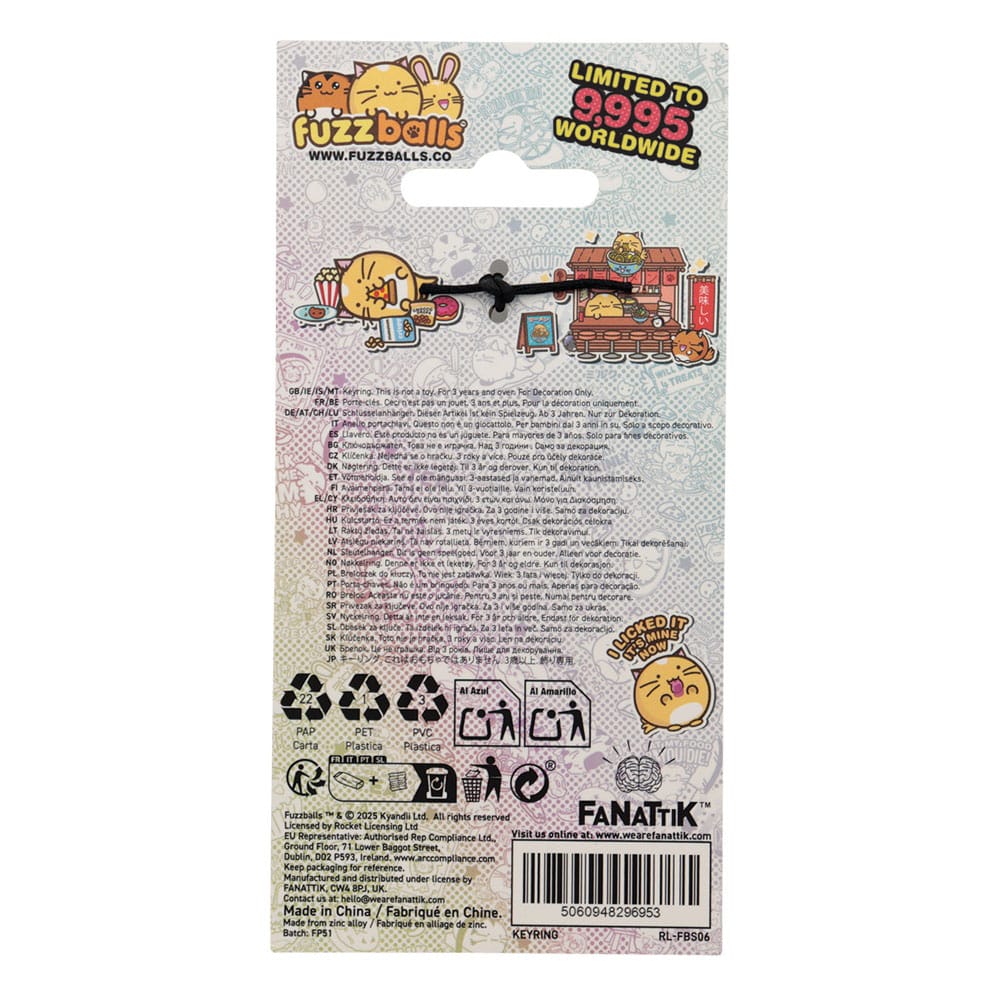 Fuzzballs porte-clés Whisky Noodles Limited Edition