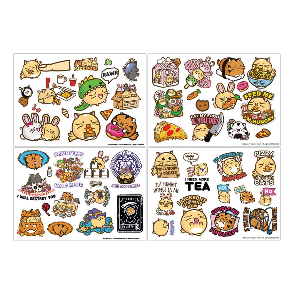 Fuzzballs stickers tech