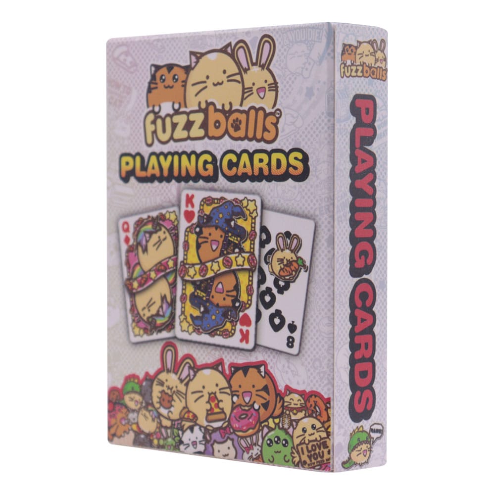 Fuzzballs présentoir jeux de cartes à jouer (12)