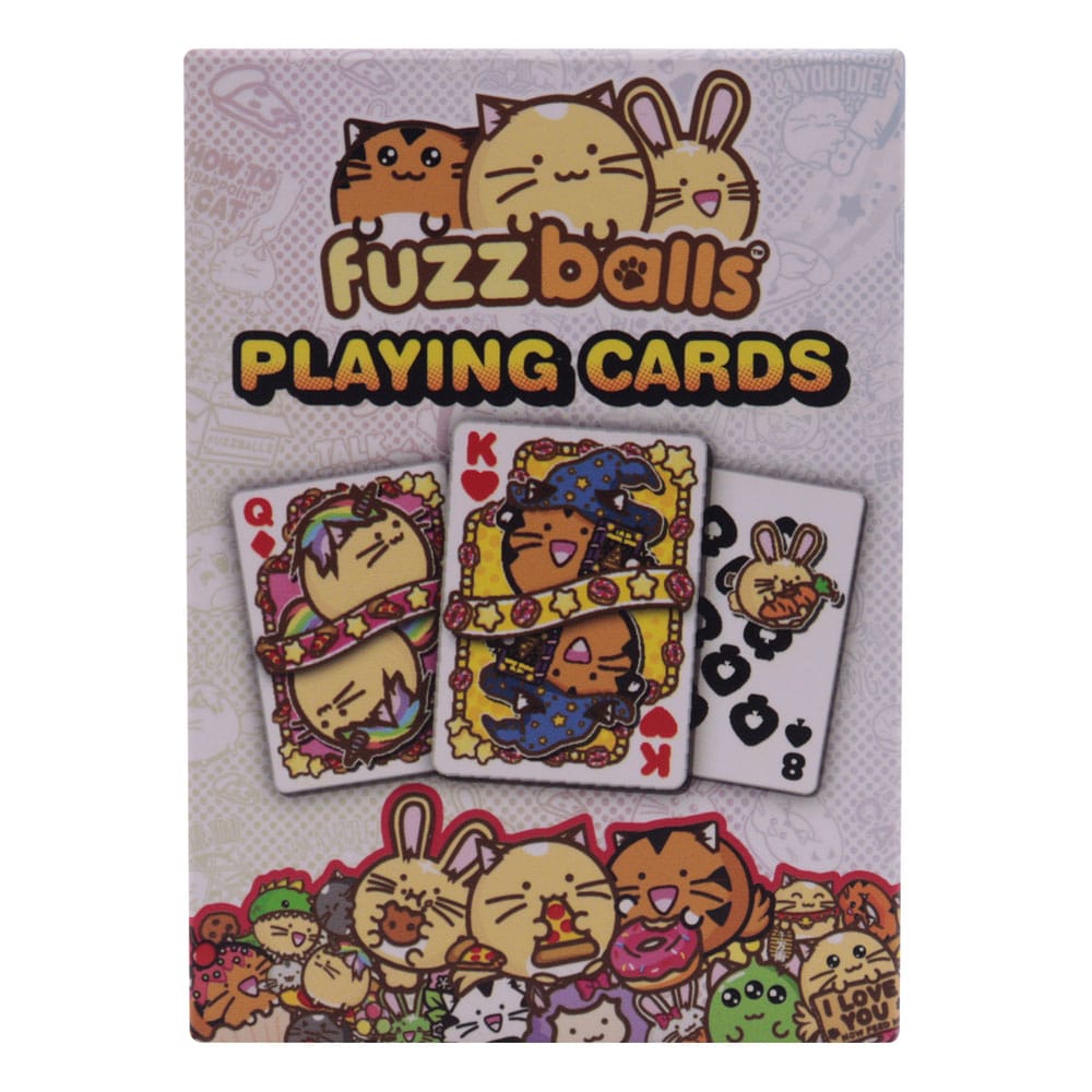 Fuzzballs présentoir jeux de cartes à jouer (12)