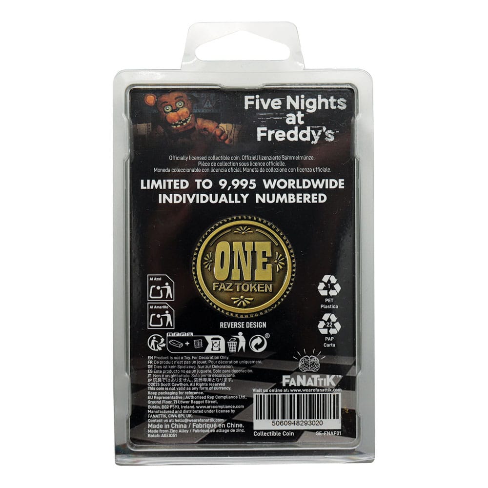 Five Nights at Freddy´s pièce de collection One Faz Token Limited Edition