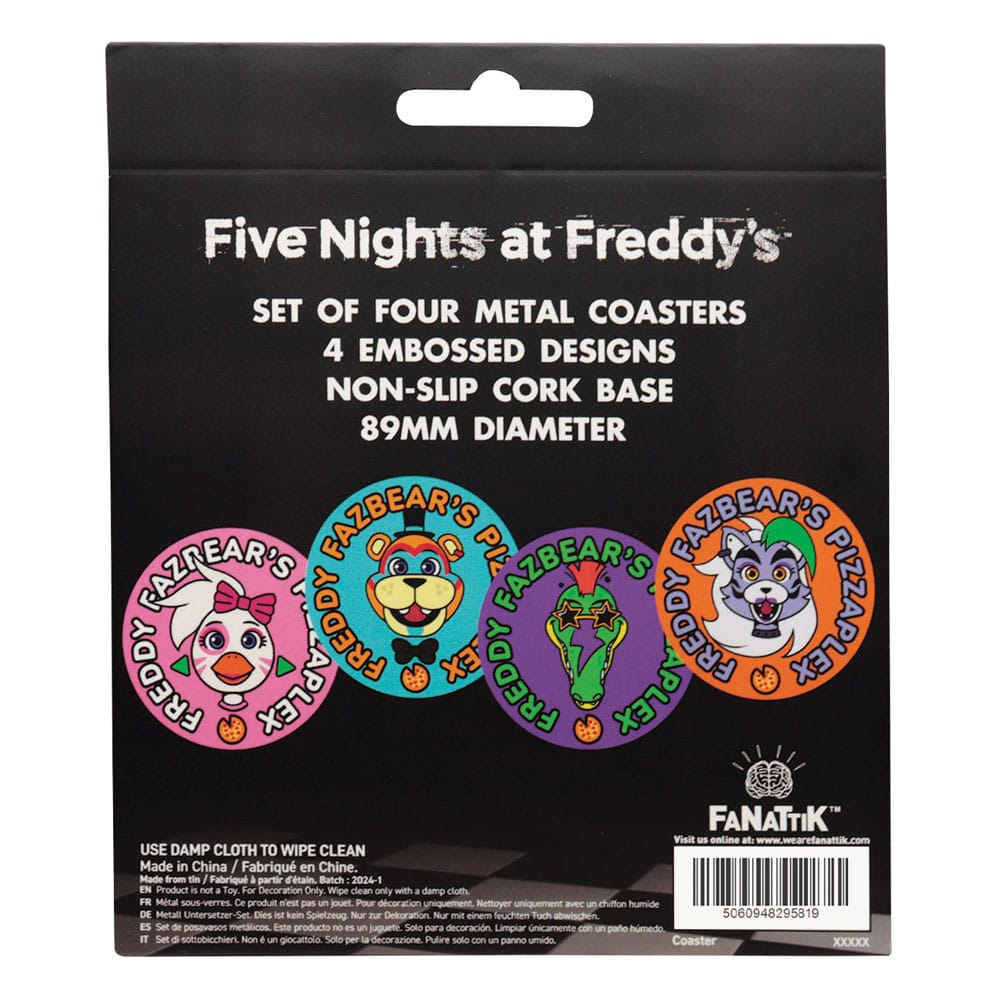 Five Nights at Freddy's pack 4 sous-verres Printed Drinks