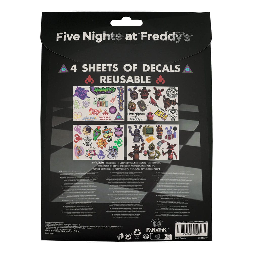 Five Nights at Freddy's stickers tech