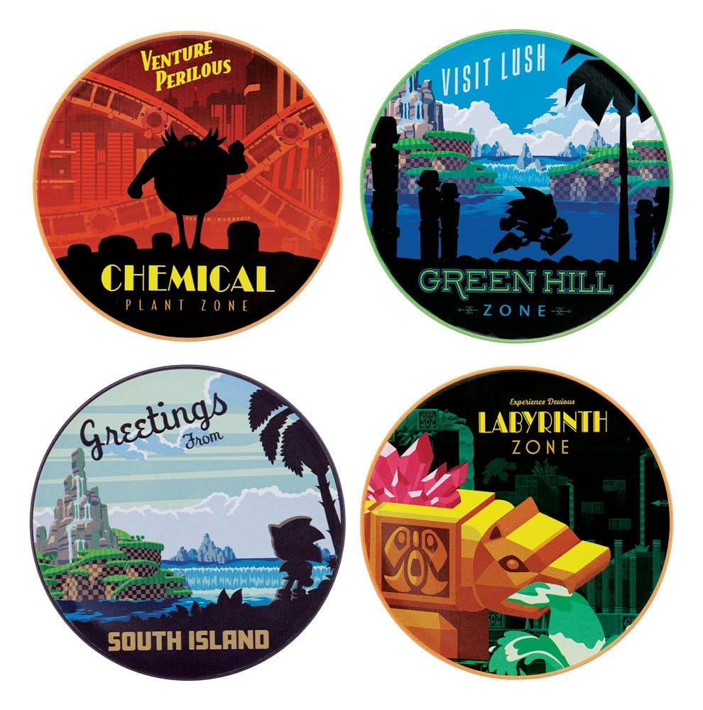 Sonic - The Hedgehog pack 4 sous-verres