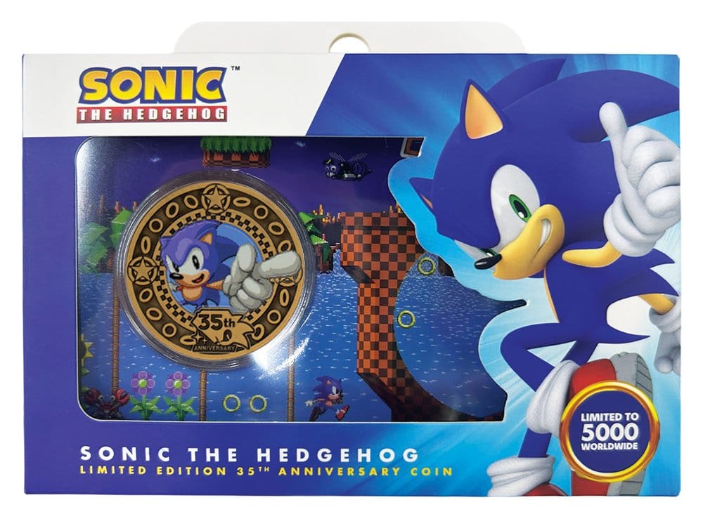 Sonic the Hedgehog pièce de collection 35ème Anniversaire Édition Limitée