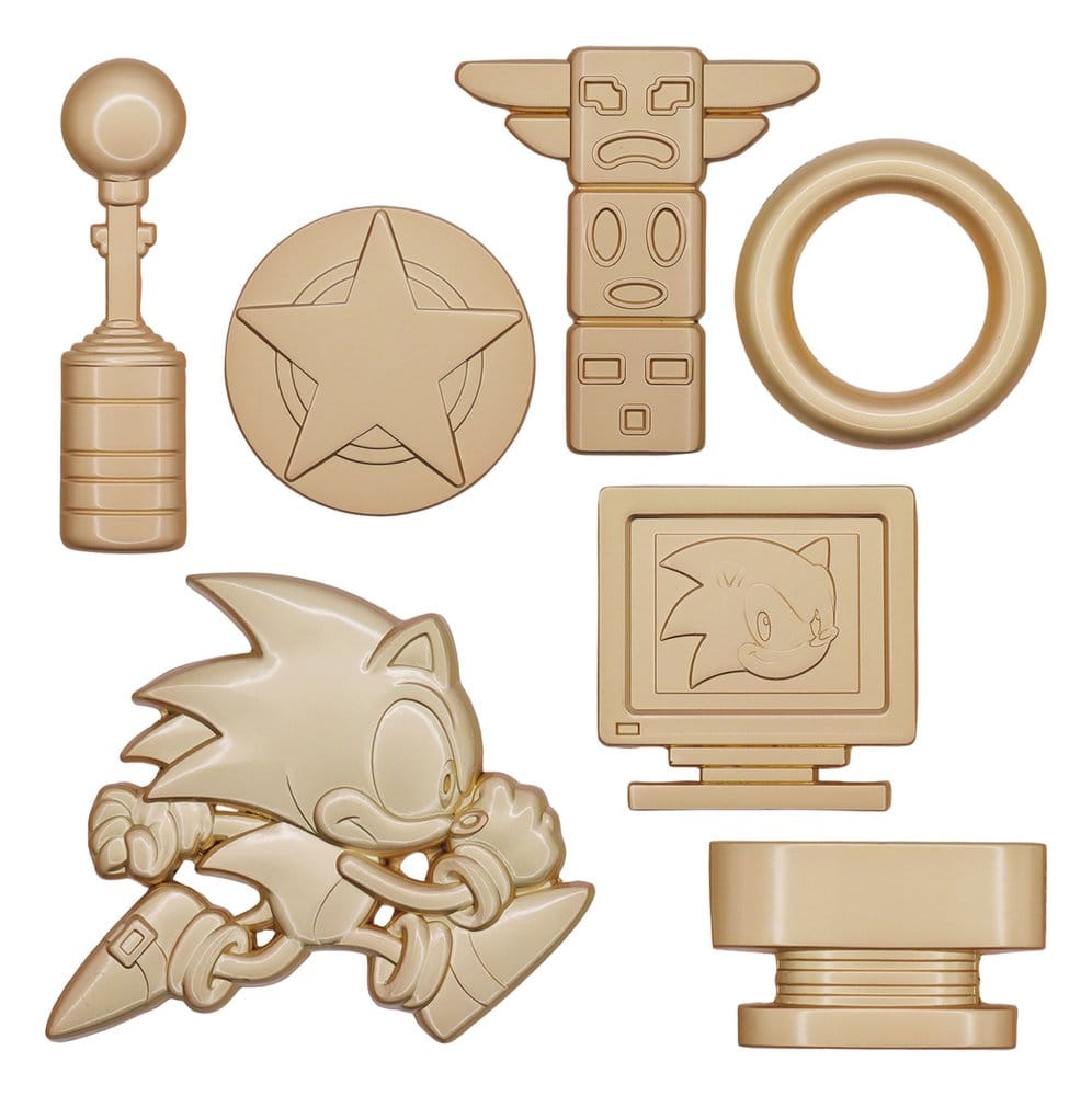 Sonic the Hedgehog réplique Commemorative Icons Set Limited Edition 10 x 28 x 4 cm