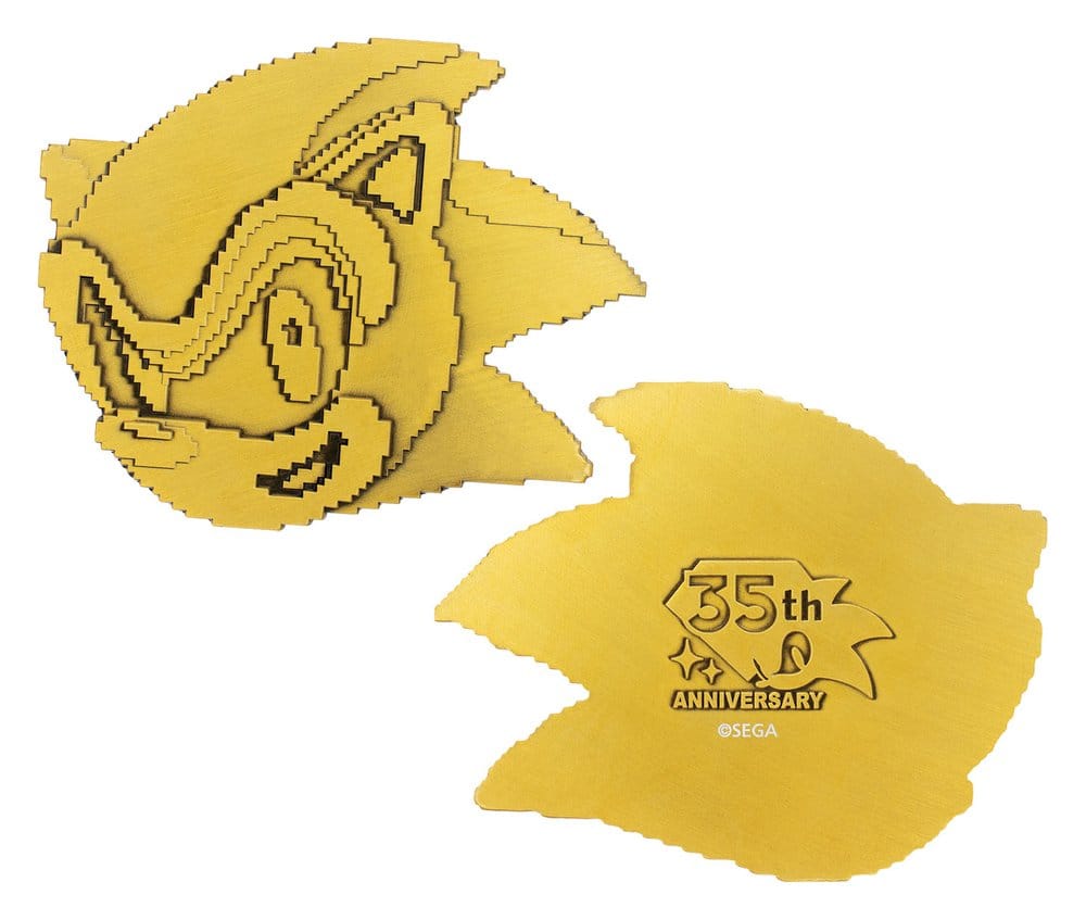 Sonic the Hedgehog set de médaillons 35th Anniversary Then & Now Limited Edition