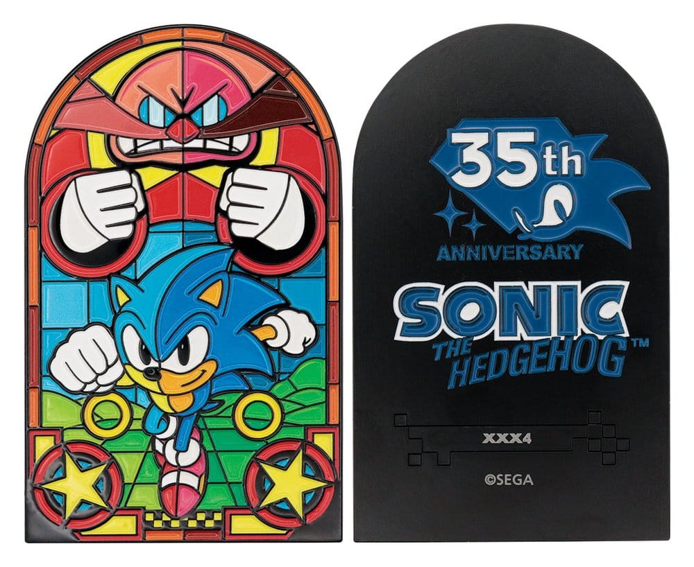 Sonic The Hedgehog Lingot Stained Glass Window Style 60 cm