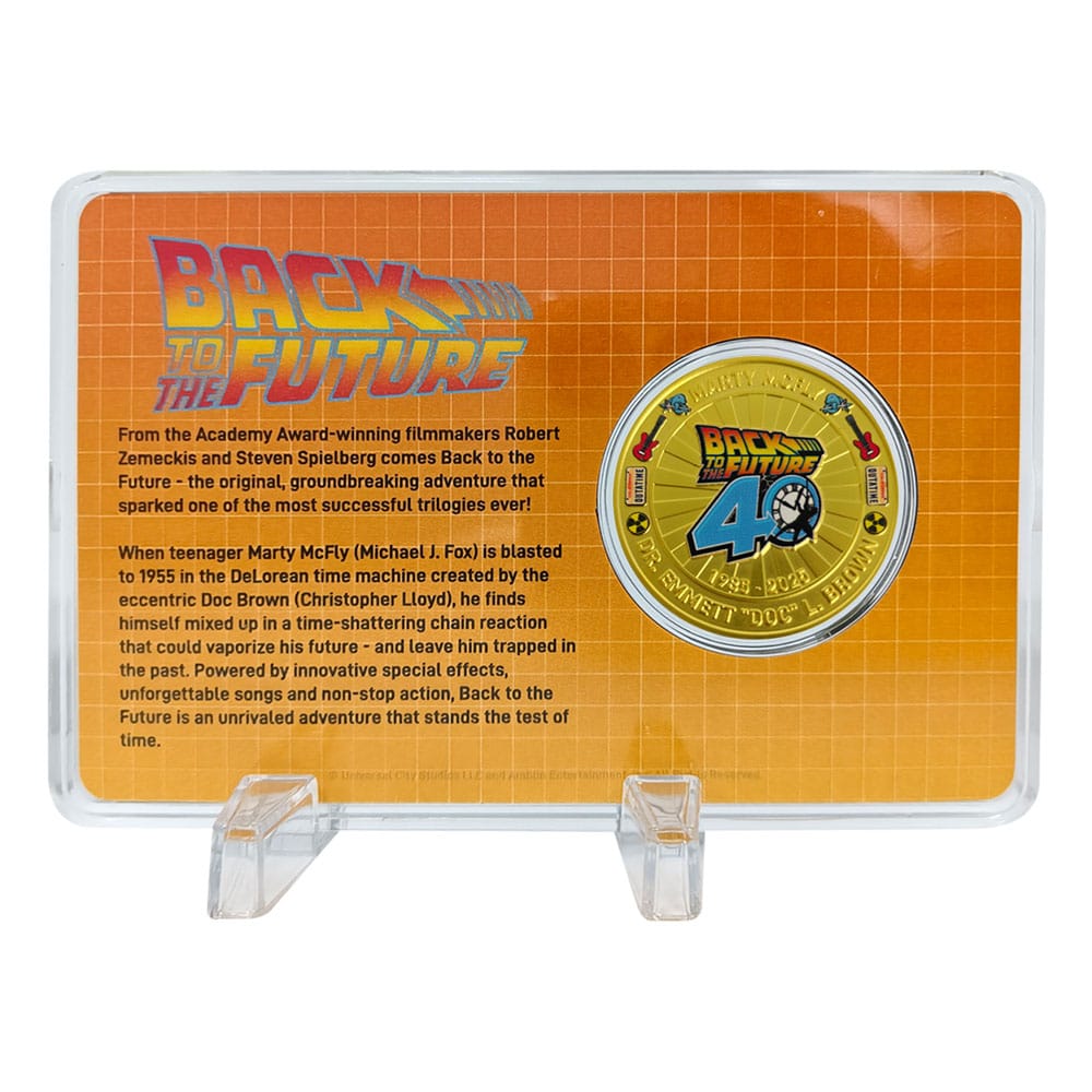 Retour vers le futur pièce de collection 40th Anniversary Limited Edition