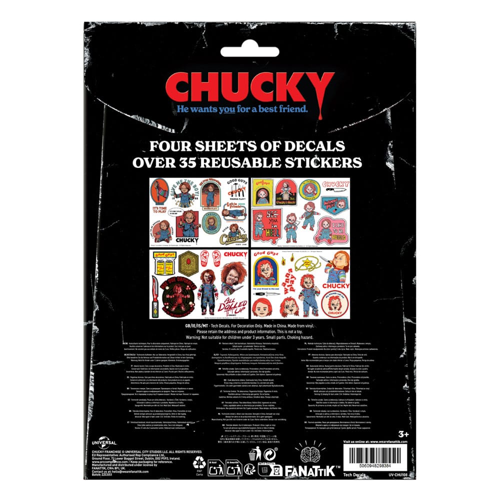 Chucky stickers tech
