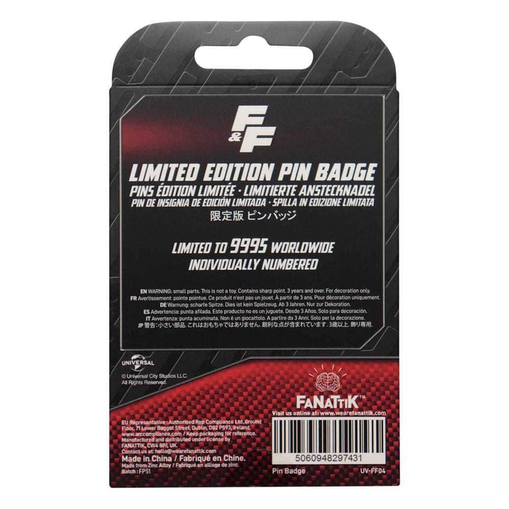 Fast & Furious pin Familia License Plate