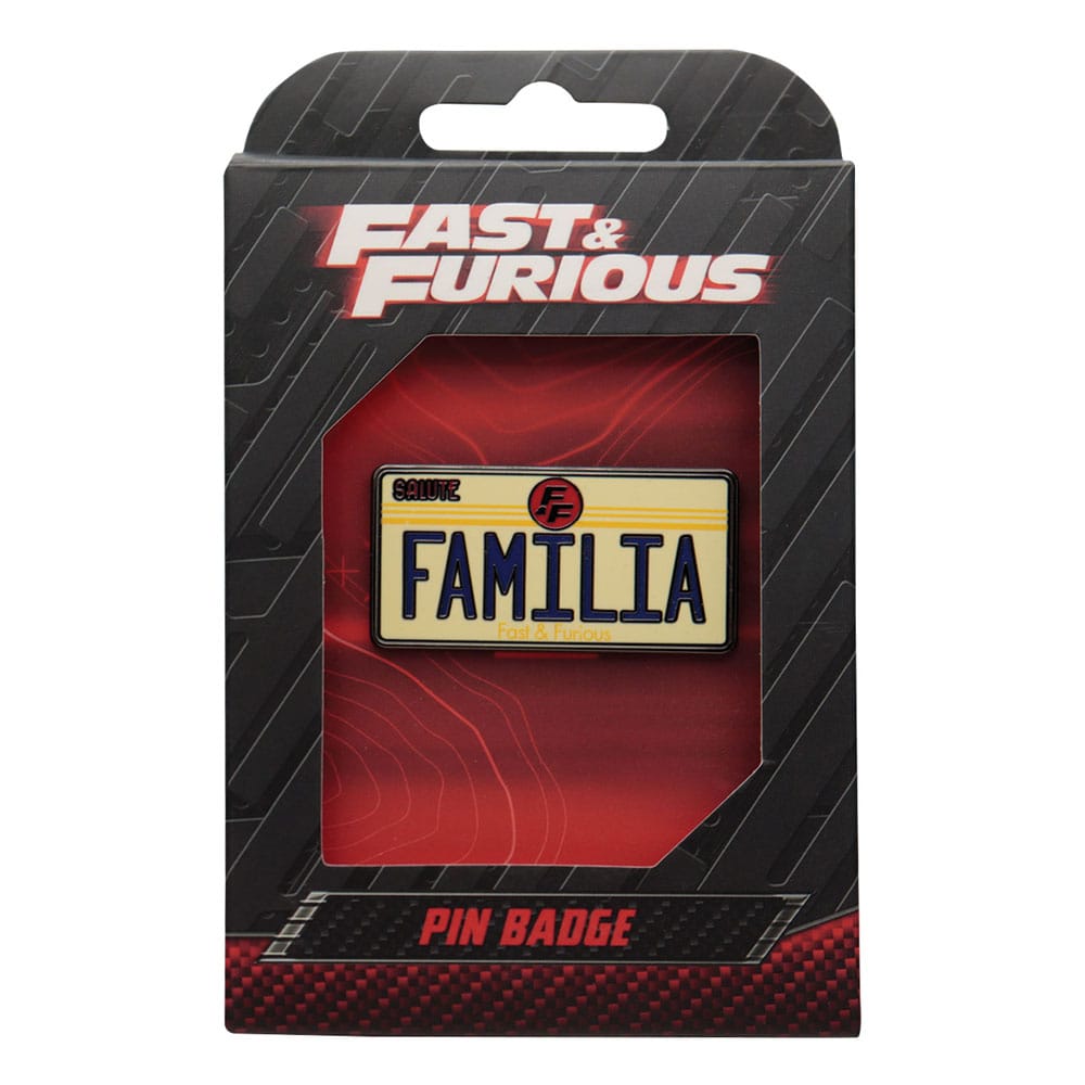 Fast & Furious pin Familia License Plate