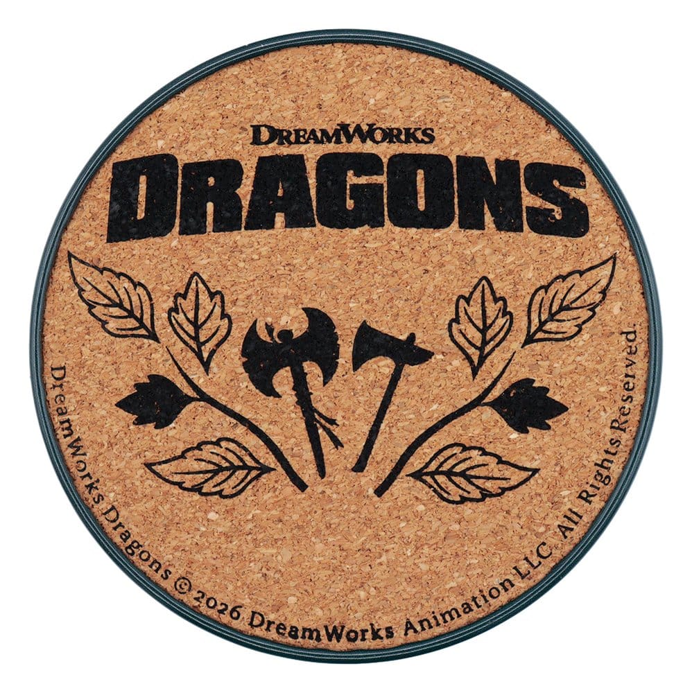 How to Train Your Dragon pack 4 sous-verres Dragon Printed Metal