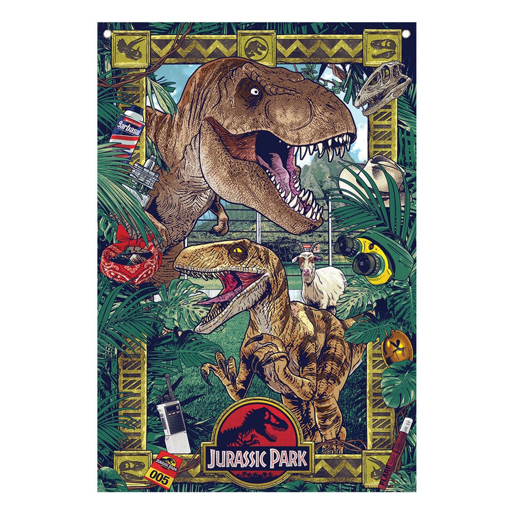 Jurassic Park bannière 125 x 85 cm