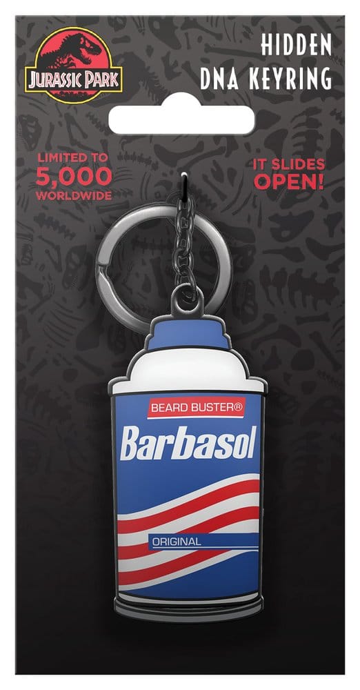 Jurassic Park porte-clés Sliding Barbasol Can