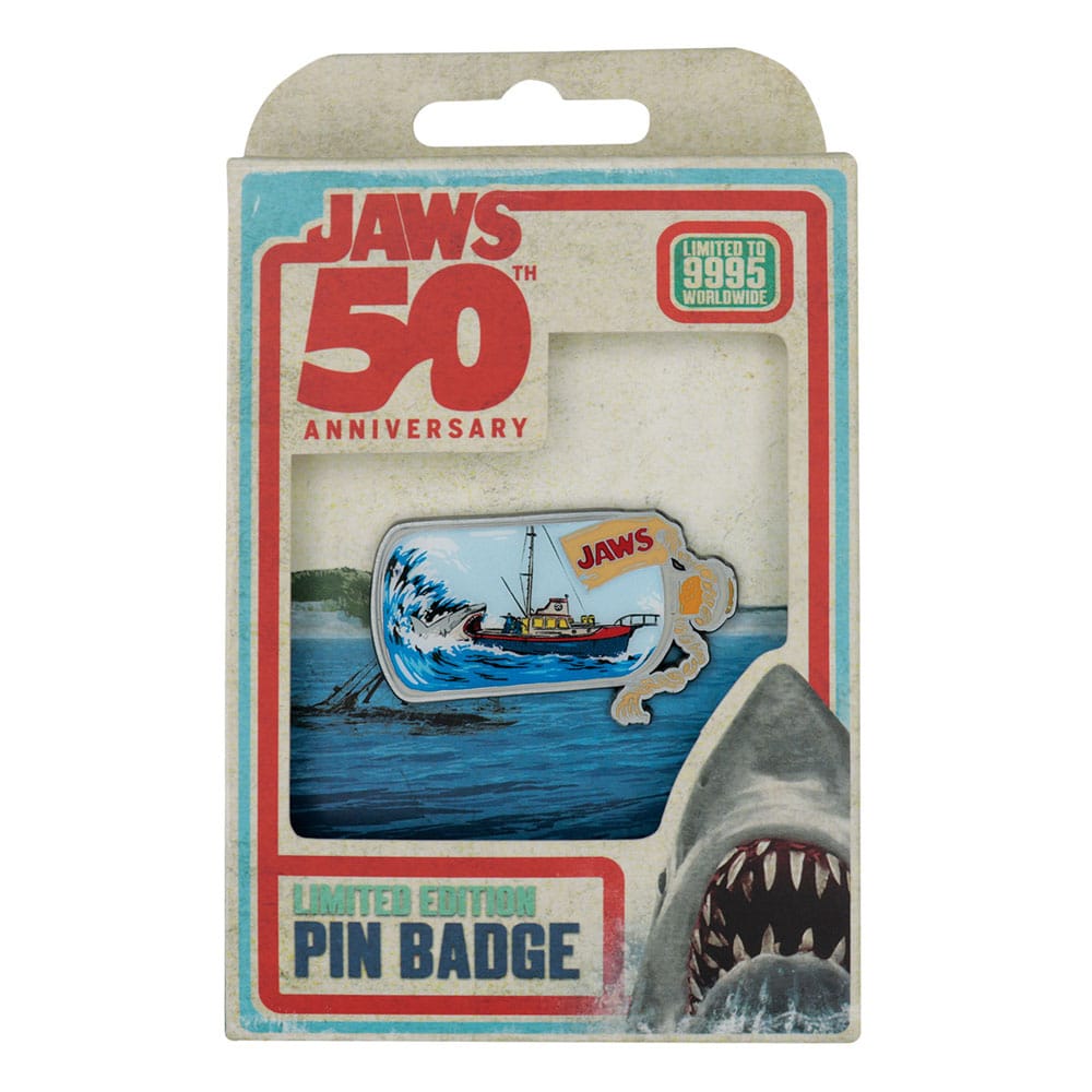 Jaws pin 50th Anniversary Ship in Bottle