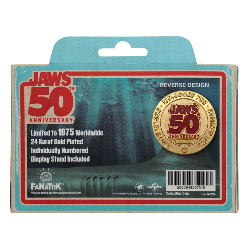 Jaws pièce de collection 50th Anniversary 24k Gold Plated Limited Edition