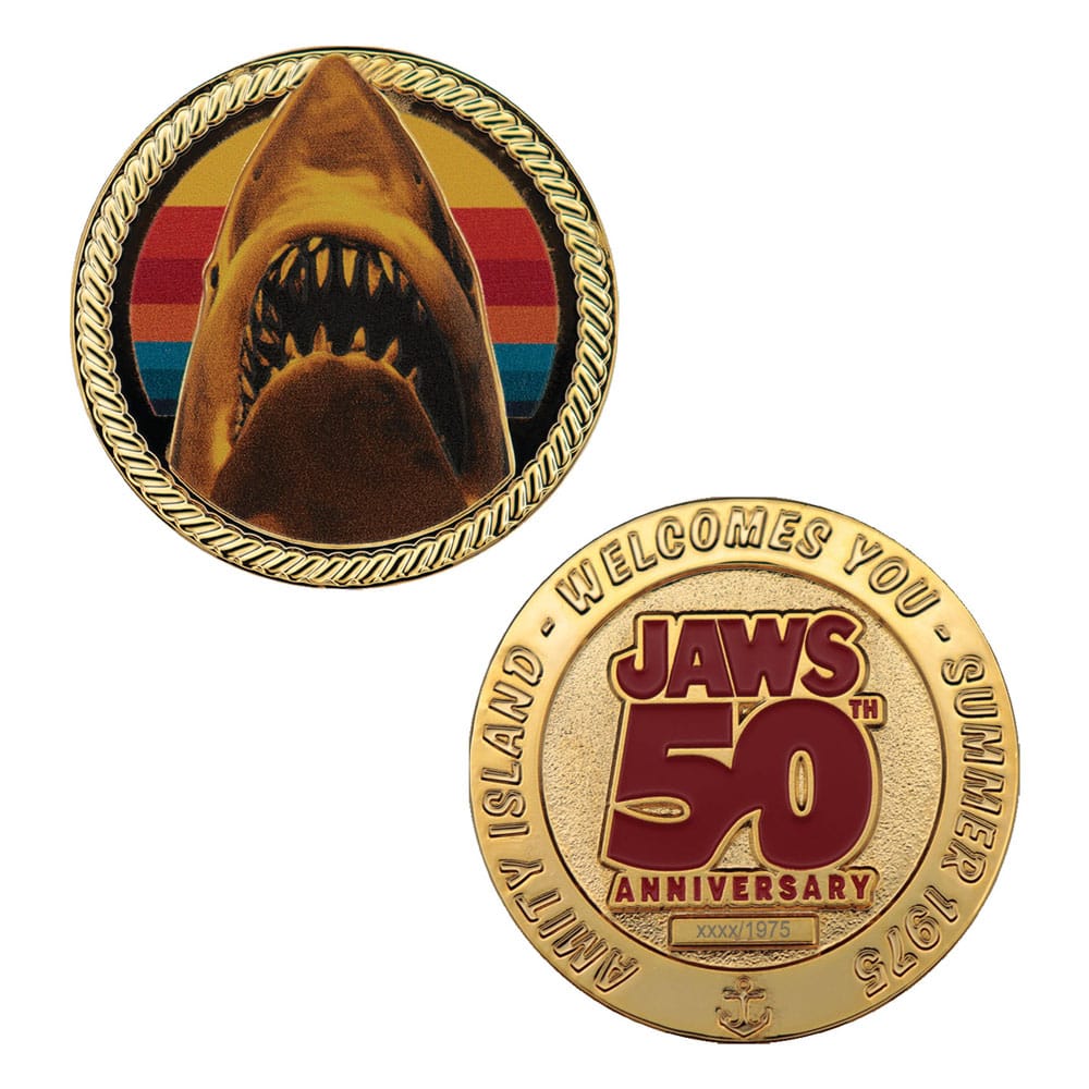 Jaws pièce de collection 50th Anniversary 24k Gold Plated Limited Edition