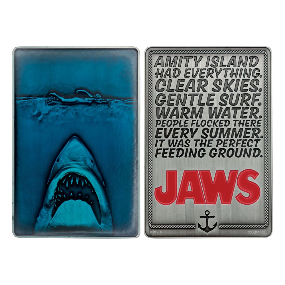 Jaws Lingot 50th Anniversary Poster Limited Edition