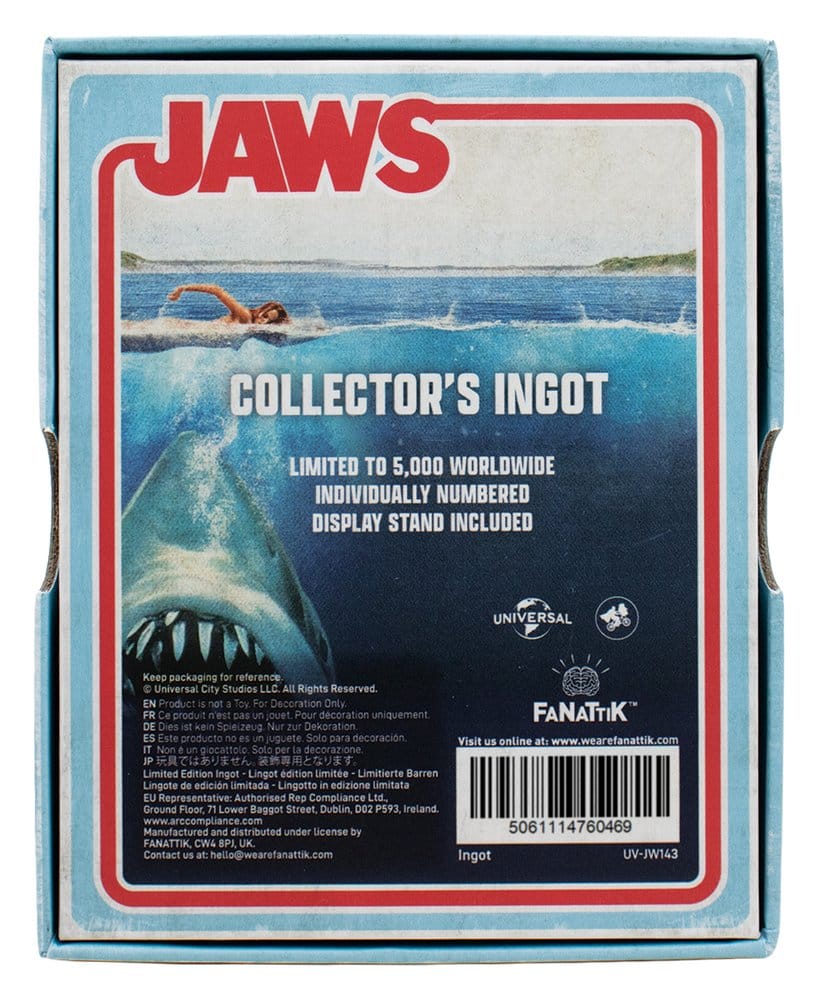 Les Dents de la mer Lingot Style vitrail Édition Limitée
