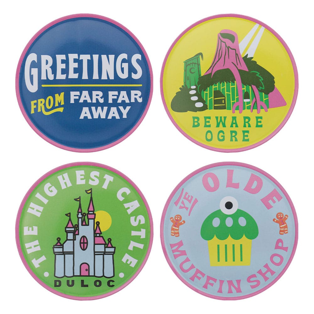 Shrek pack 4 sous-verres