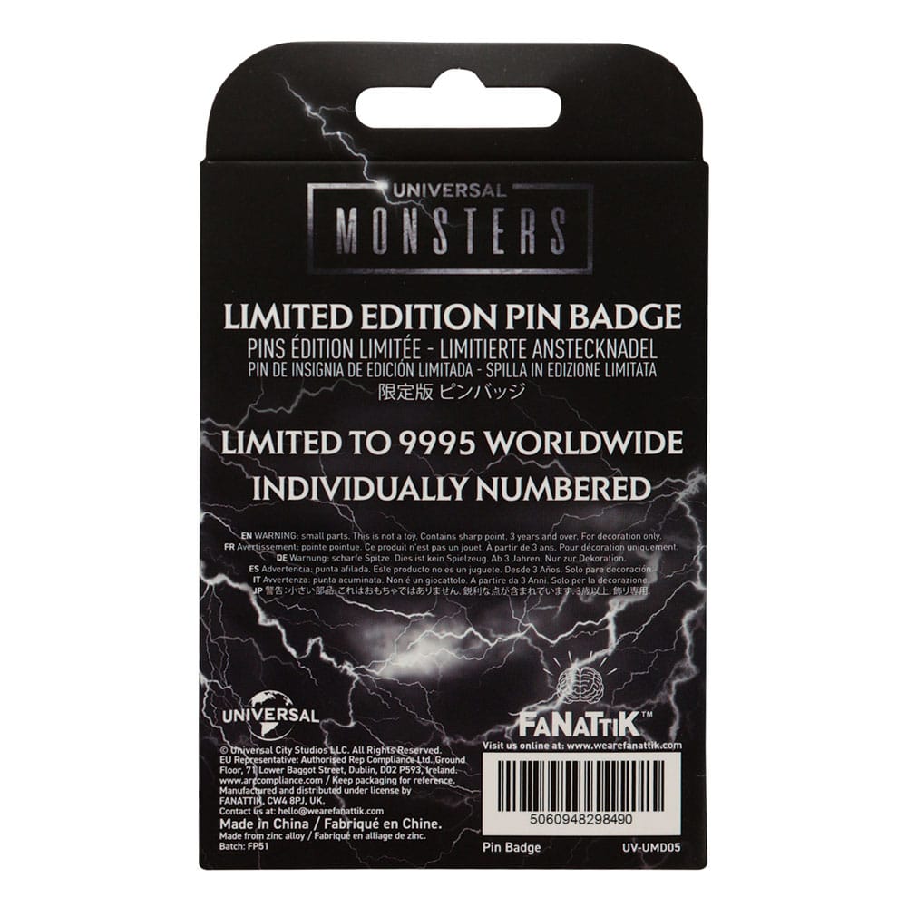 Universal Monsters pin Limited Edition