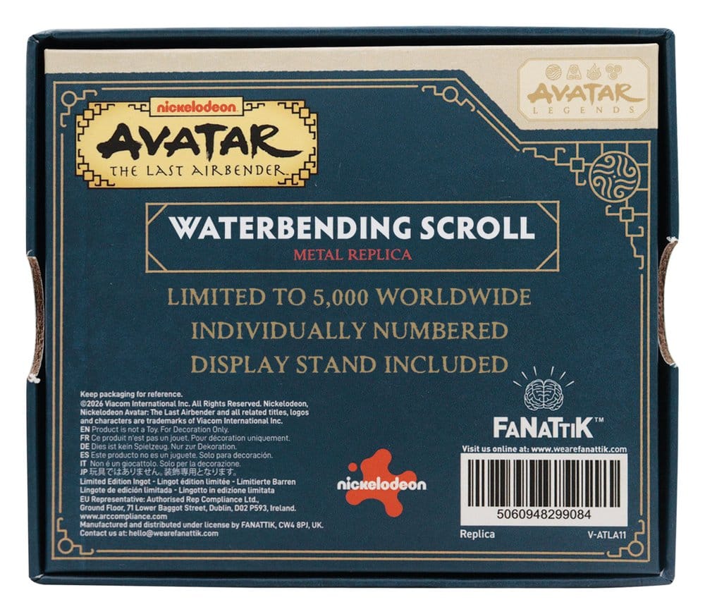 Avatar, le dernier maître de l´air réplique Waterbending Scroll