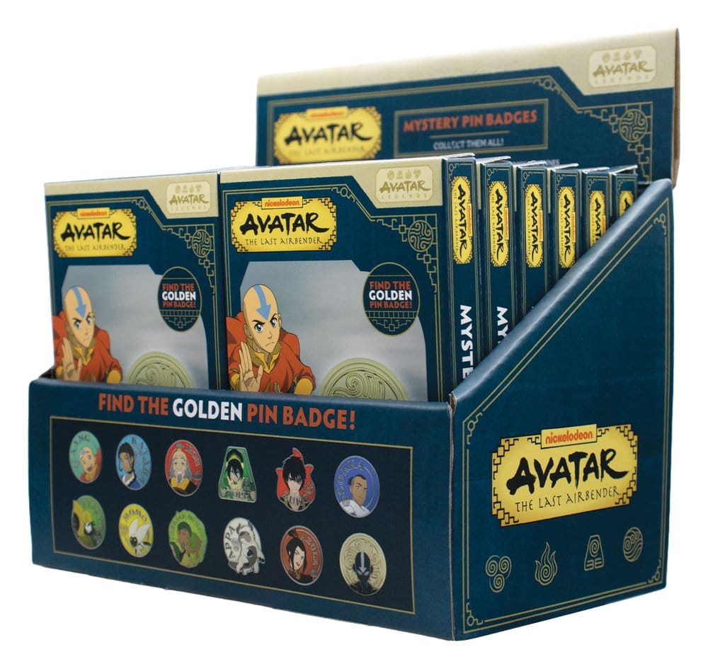 Avatar: Le dernier maître de l'air Pin's Mystère Présentoir Boîte Aveugle (12)