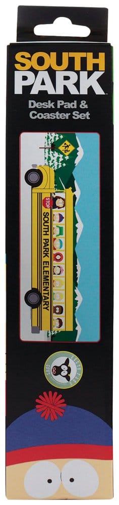 South Park set sous-mains revêtu & sous-verre Elementary School Bus