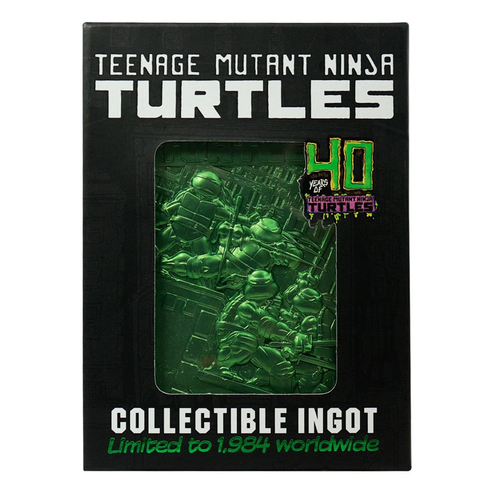 Tortues Ninja Lingot 40th Anniversary Green Limited Edition