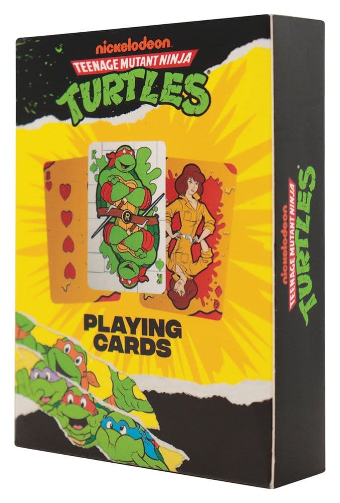 Tortues Ninja jeu de cartes à jouer Boîte de présentation (12)