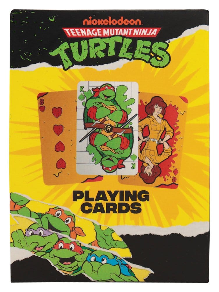 Tortues Ninja jeu de cartes à jouer Boîte de présentation (12)
