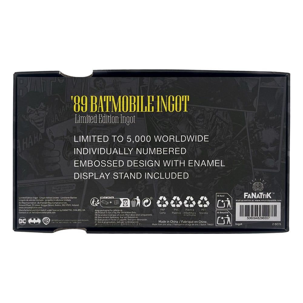DC Comics Lingot Batman Batmobile XL Limited Edition
