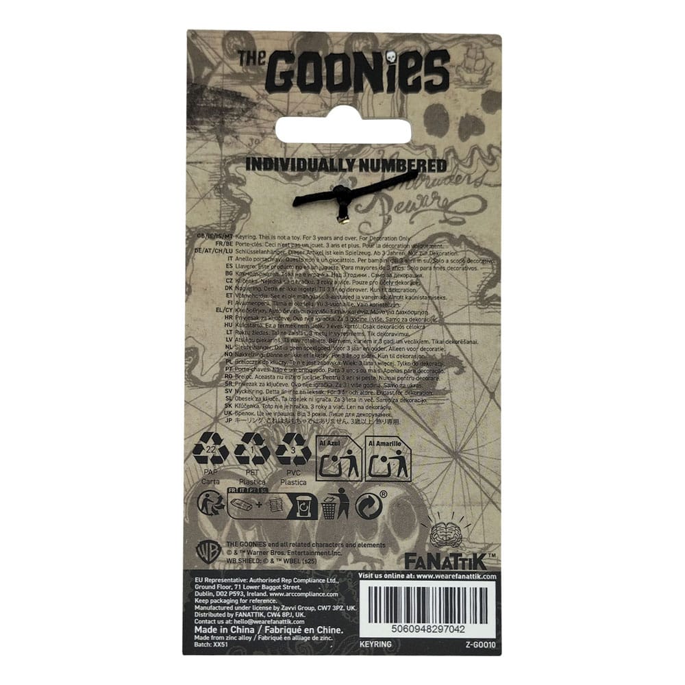 Les Goonies porte-clés 40th Anniversary Copper Bones Limited Edition