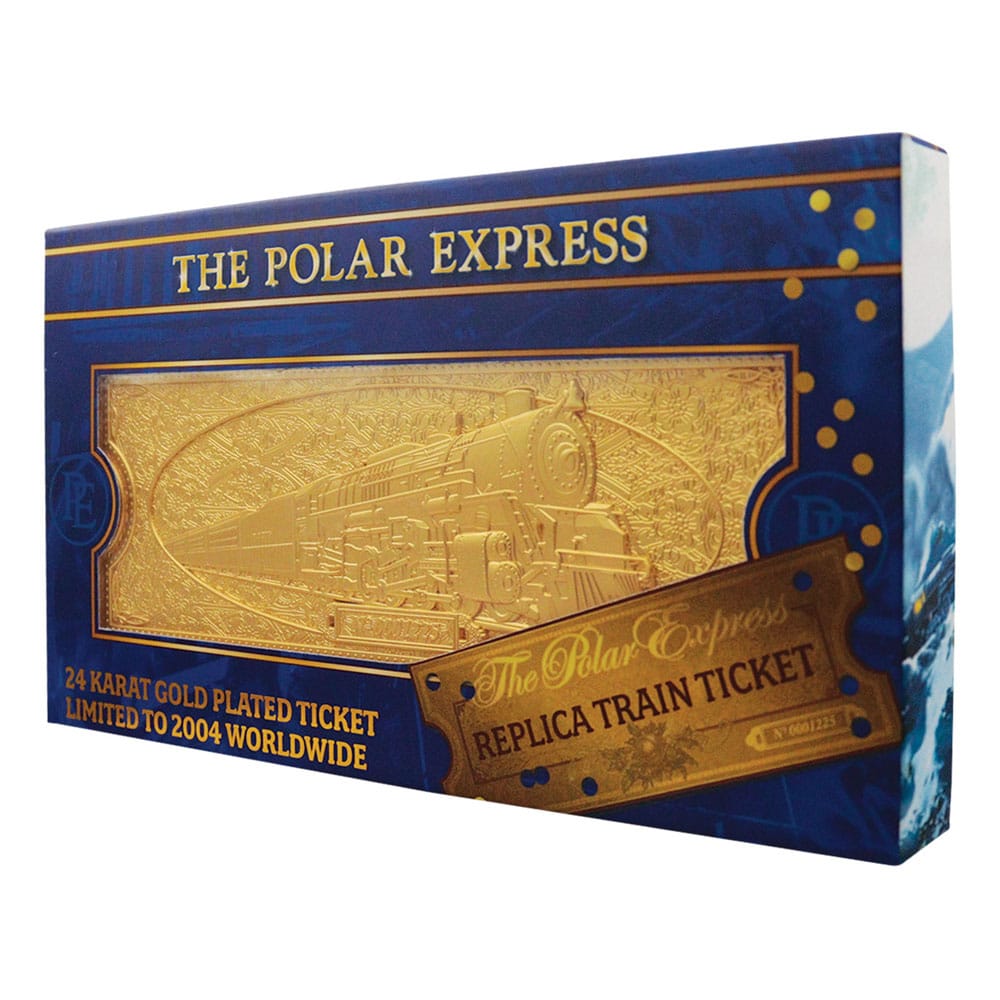 Le Pôle express réplique Train Ticket 24k Gold Plated Limited Edition