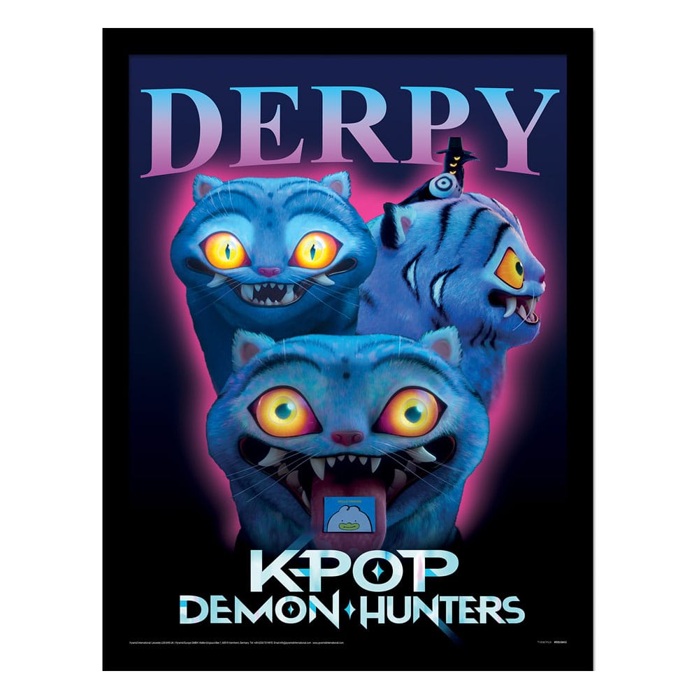 KPop Demon Hunters poster encadré Collector Print Derpy