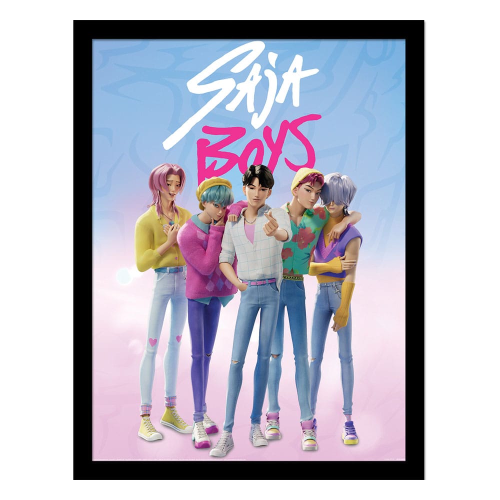 KPop Demon Hunters poster encadré Collector Print Saja Boys