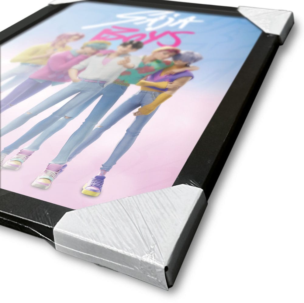 KPop Demon Hunters poster encadré Collector Print Saja Boys