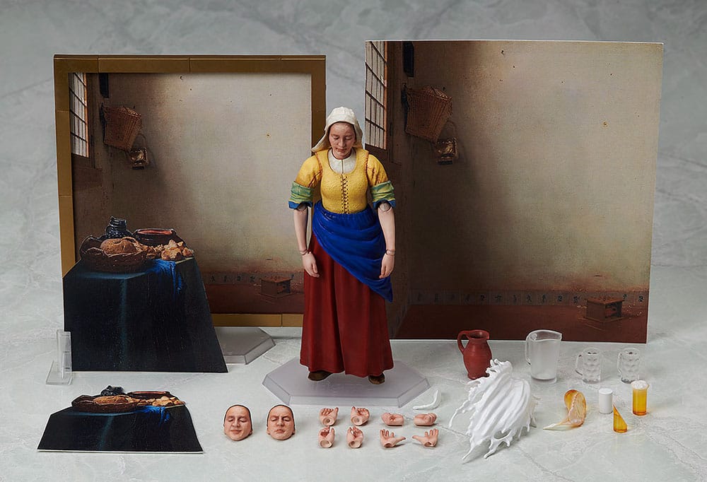 The Table Museum figurine Figma The Milkmaid by Vermeer 14 cm