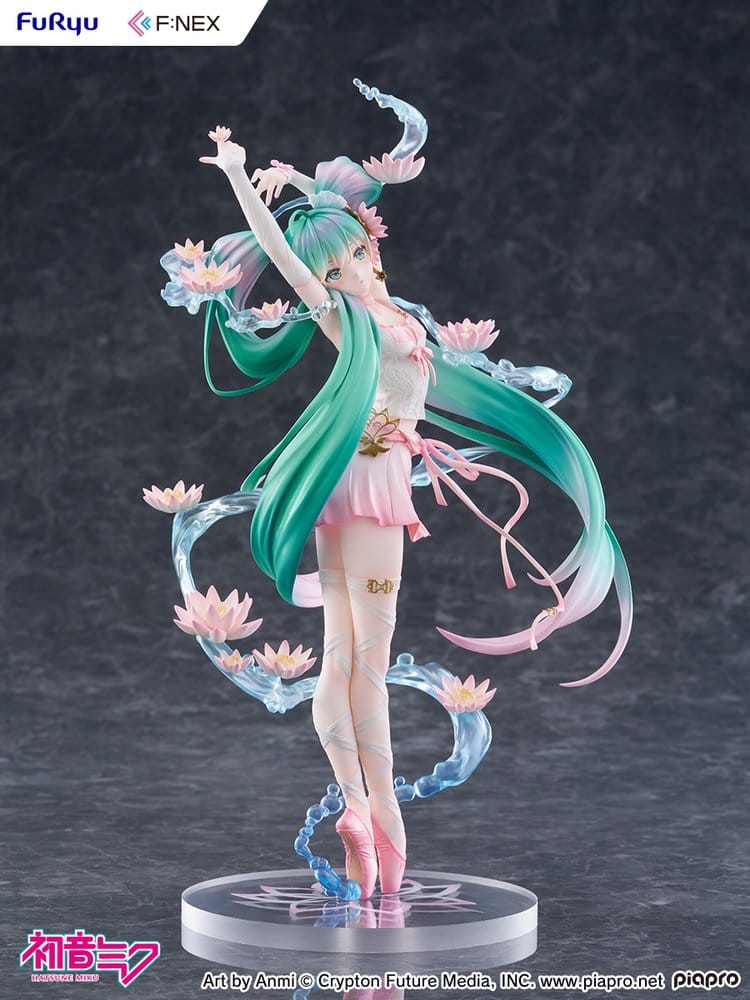 Hatsune Miku F:NEX statuette PVC 1/7 Water lily Ver. 27 cm