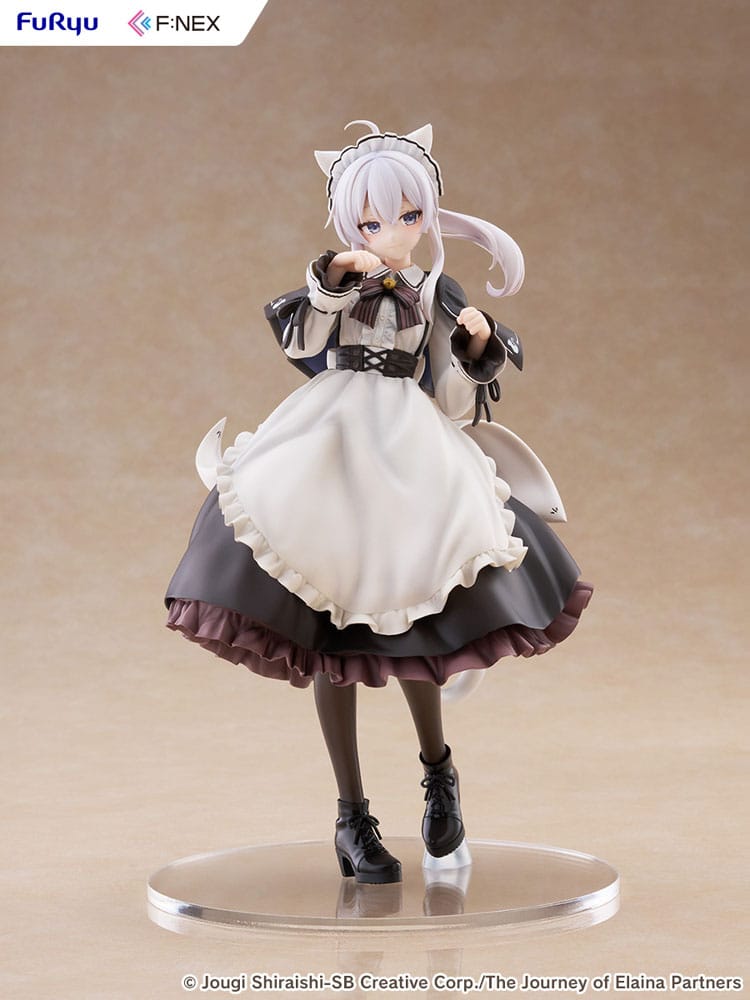 Wandering Witch: The Journey of Elaina F:NEX statuette PVC 1/7 Elaina Maid costume with cat ears Ver. 24 cm