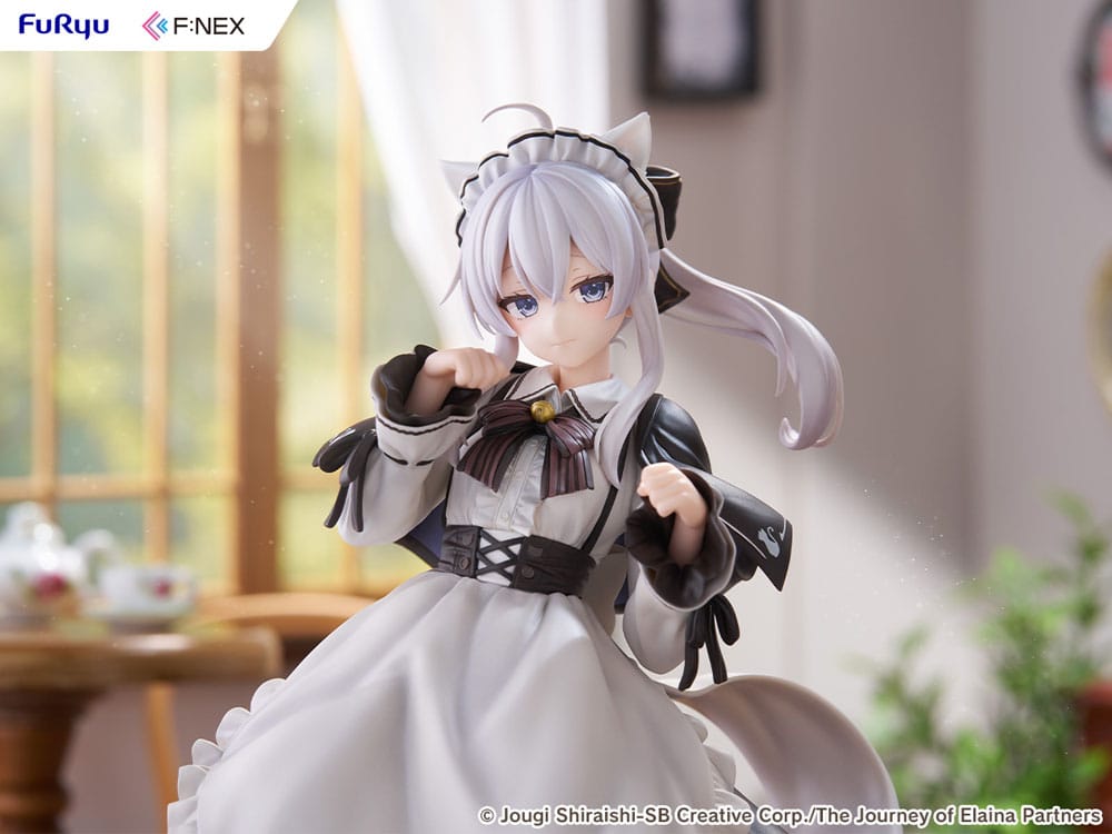 Wandering Witch: The Journey of Elaina F:NEX statuette PVC 1/7 Elaina Maid costume with cat ears Ver. 24 cm