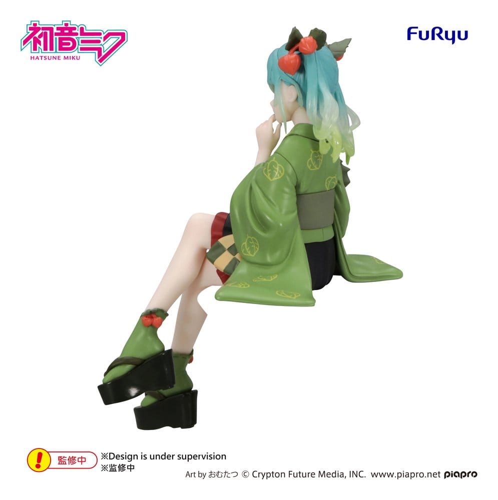 Hatsune Miku figurine PVC Noodle Stopper Flower Fairy Winter Cherry Green Color Ver. 15 cm