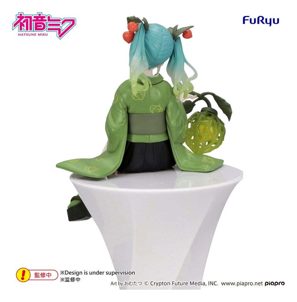 Hatsune Miku figurine PVC Noodle Stopper Flower Fairy Winter Cherry Green Color Ver. 15 cm