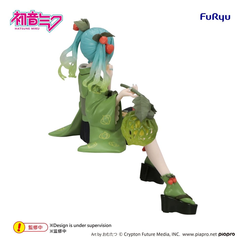 Hatsune Miku figurine PVC Noodle Stopper Flower Fairy Winter Cherry Green Color Ver. 15 cm